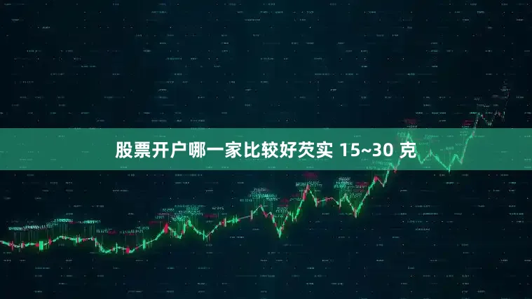 股票开户哪一家比较好芡实 15~30 克