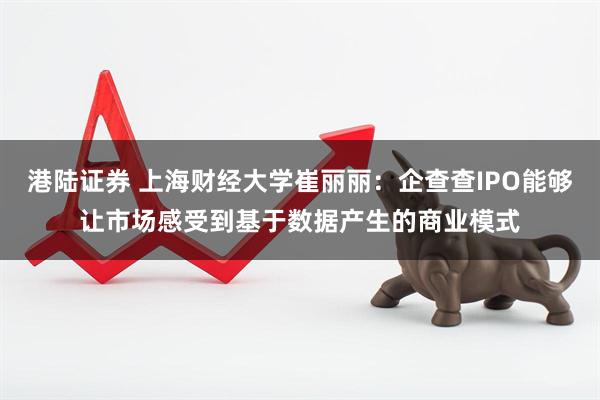 港陆证券 上海财经大学崔丽丽：企查查IPO能够让市场感受到基于数据产生的商业模式